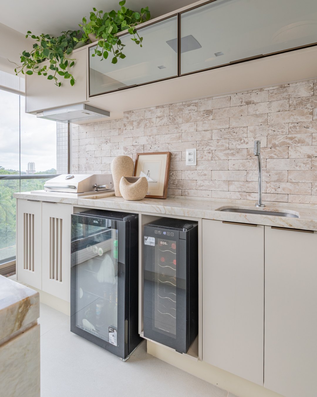 Lavanderia planejada do showroom Casa Brasileira em Salvador